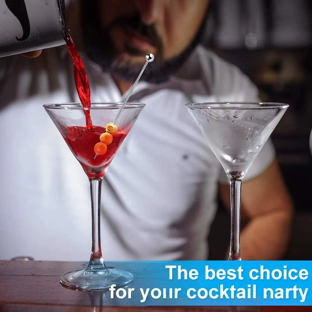 Stainless Steel Cocktail Picks – Martini & Fruit Sticks 10/50/100pc Cocktail Picks Axl