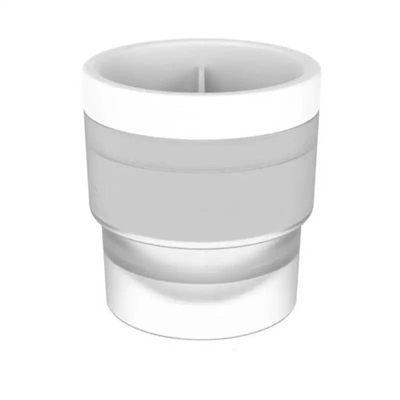 Ice Hockey Shape Ice Cube Mold – Food Grade PP, Reusable Ice Cube Mold Axl White