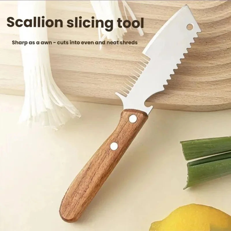 Stainless Steel Scallion Cutter & Multi-Function Kitchen Slicer Vegetable Slicer Tool Axl