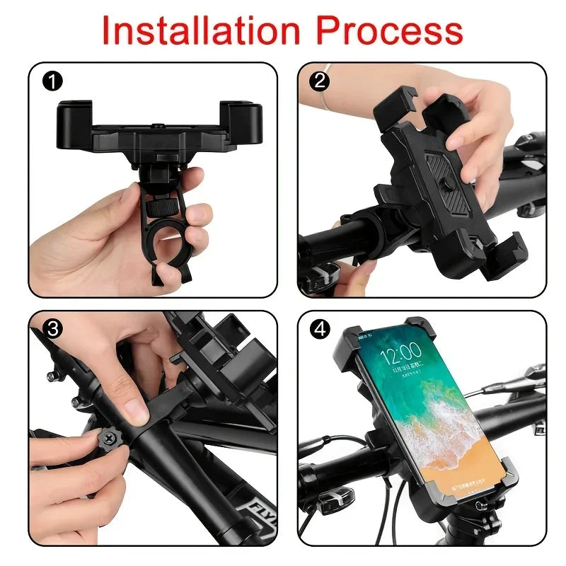 Universal Bike & Motorcycle Handlebar Phone Mount 4.8–6.8" Handlebar Phone Mount Axl
