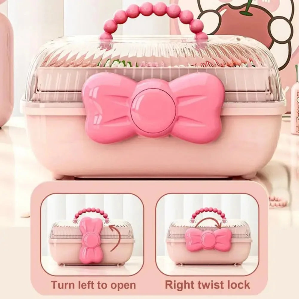 Girls Multi-Layer Jewelry & Hair Accessories Storage Box Accessories Storage Box Axl