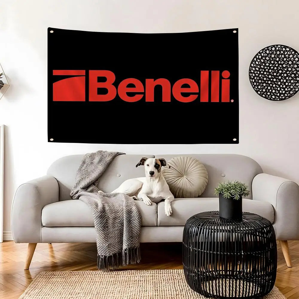 Benelli Flag – Indoor & Outdoor Wall Banner | 6 Sizes Decorative Wall Flag Axl