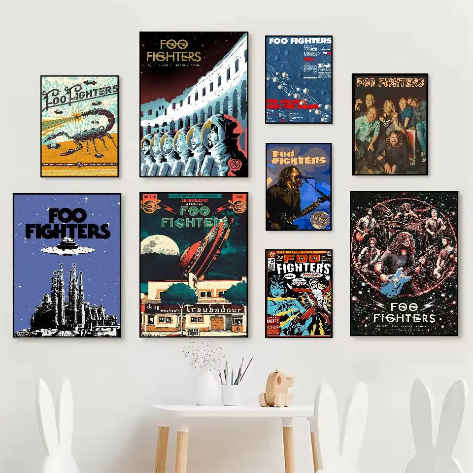 Rock Band HD Wall Poster – Self-Adhesive Waterproof PVC Decor Wall Poster Axl