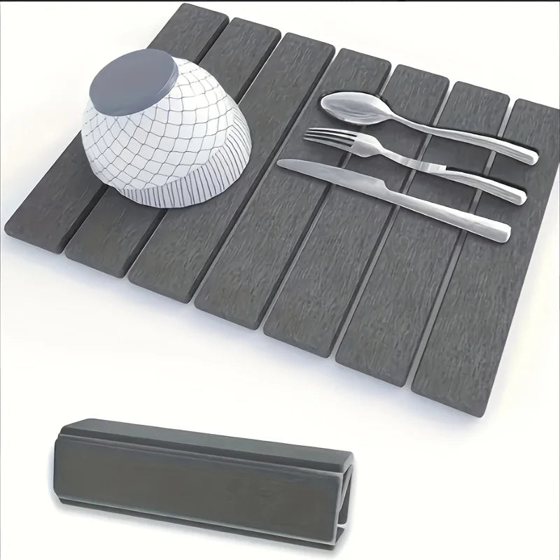 Diatomaceous Earth Bath & Kitchen Drying Mat | Foldable Stone Mat Diatomite Bath Mat Axl