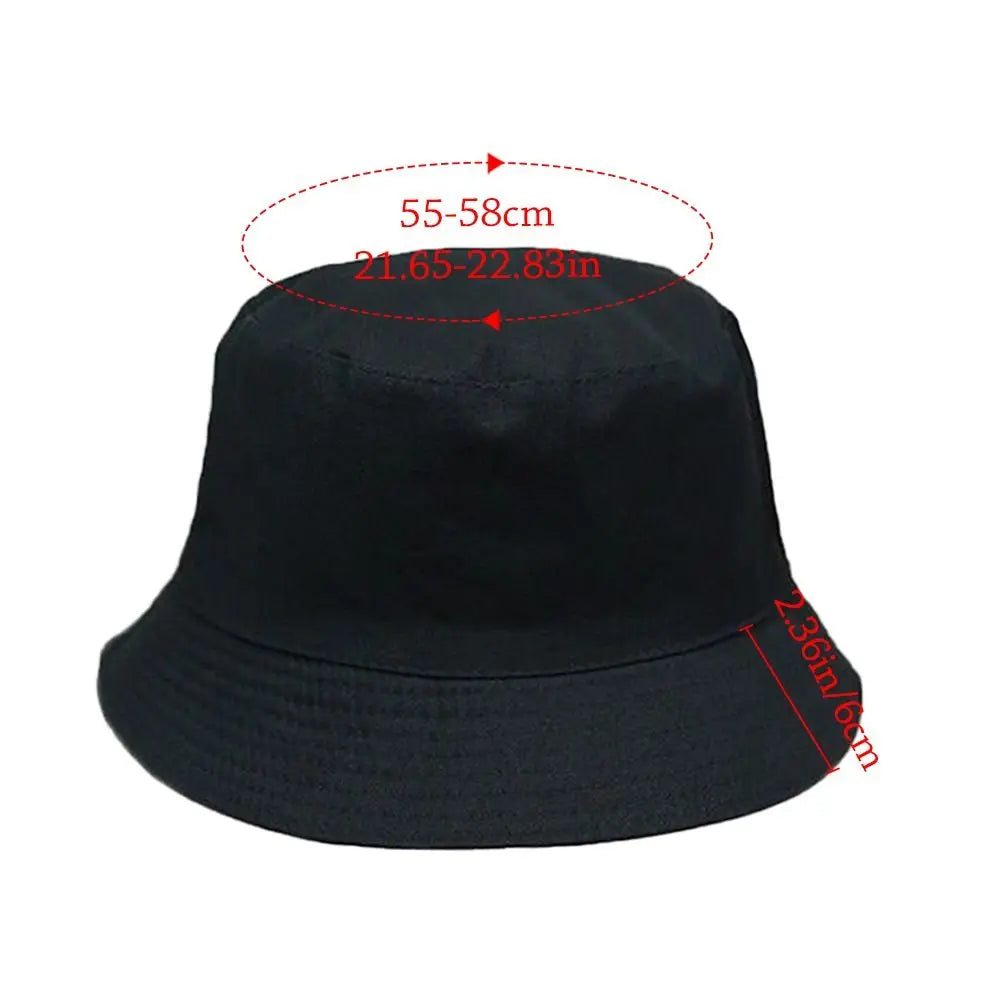 Double-Sided Bucket Hat – Foldable Wide Brim Sun Cap Unisex Bucket Hat Axl