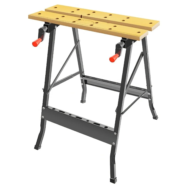 Adjustable Hardwood Workbench – DIY Workshop & Home Work Table Adjustable Workbench Axl YELLOW