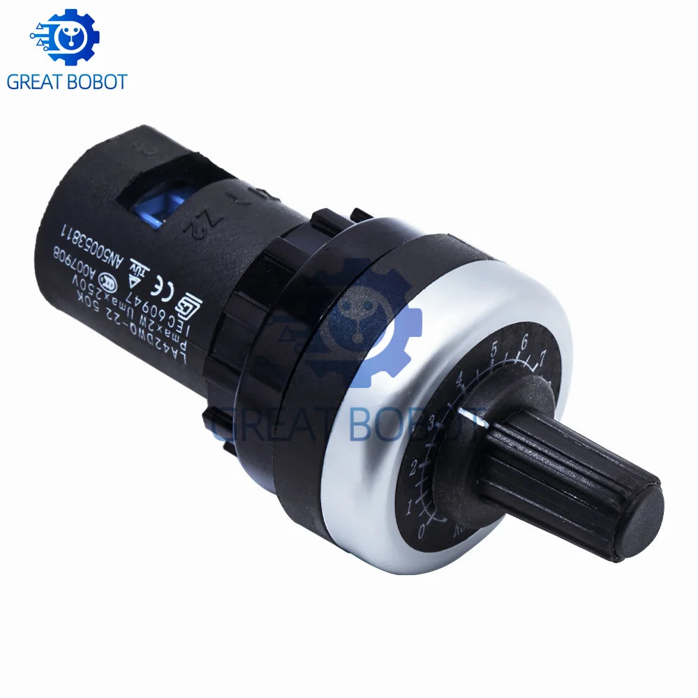 LA42DWQ-22 Rotary Potentiometer 22mm | 1K–500K for Arduino Rotary Potentiometer Axl