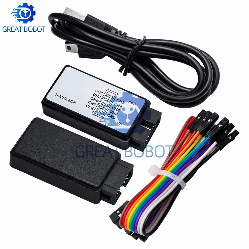 USB Logic Analyzer 24MHz 8-Channel – ARM & FPGA Debugger USB Logic Analyzer Axl
