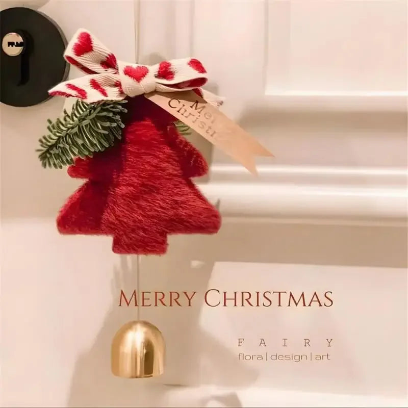Plush Christmas Bell Pendant – Nordic Style Xmas Tree Ornament Christmas Tree Ornament Axl