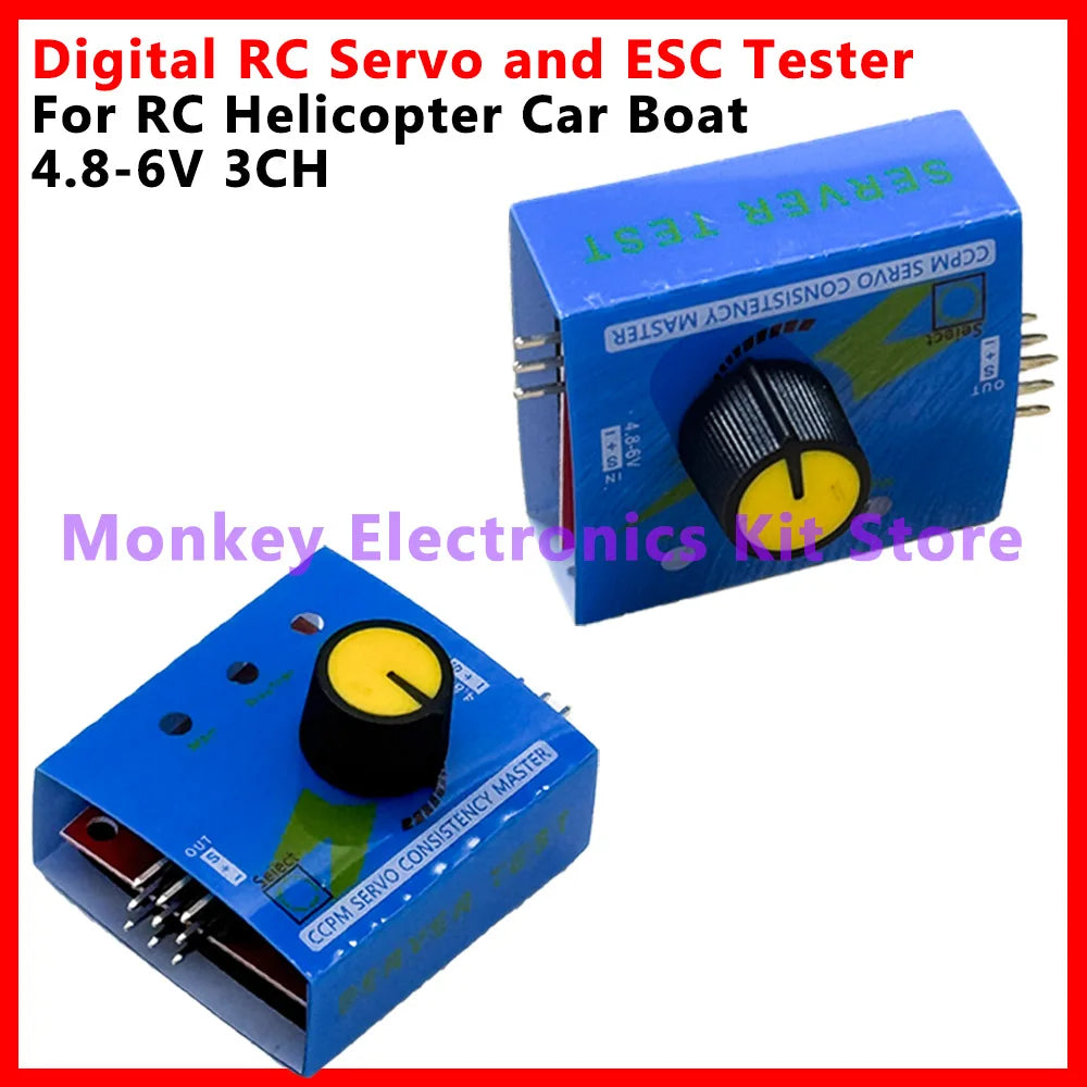 3CH RC Servo Tester & ESC Speed Controller – CCPM Checker RC Servo Tester Axl