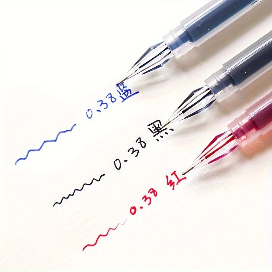 Diamond Tip Gel Pens 0.5mm – Quick-Dry, 9 or 27 Pack Gel Pen Set Axl
