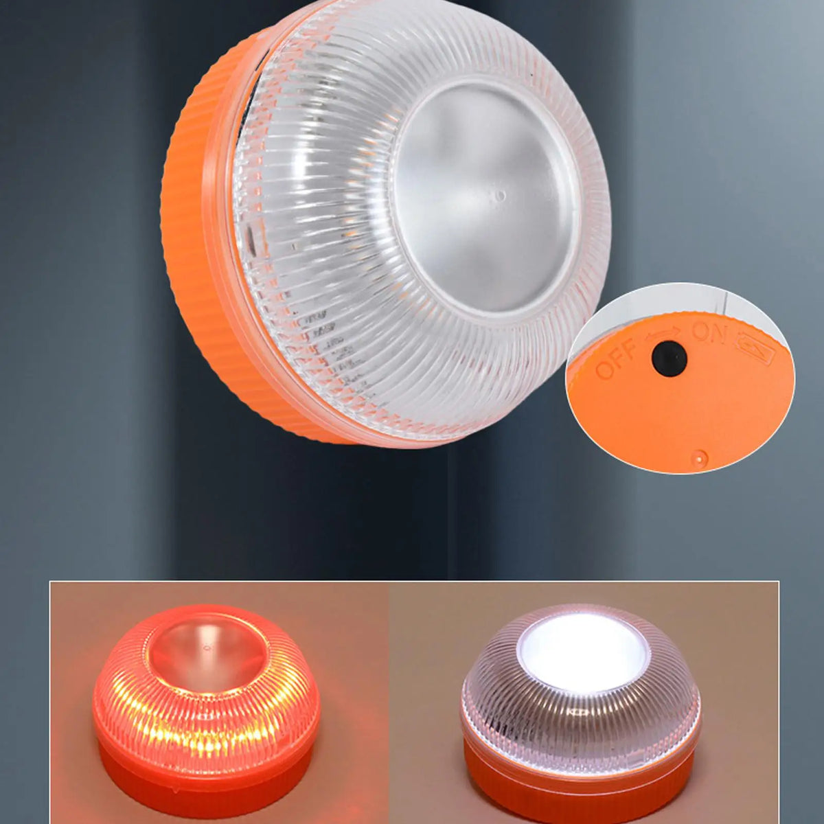 LED Strobe Warning Light Magnetic Base – Car Truck Beacon LED Warning Beacon Axl