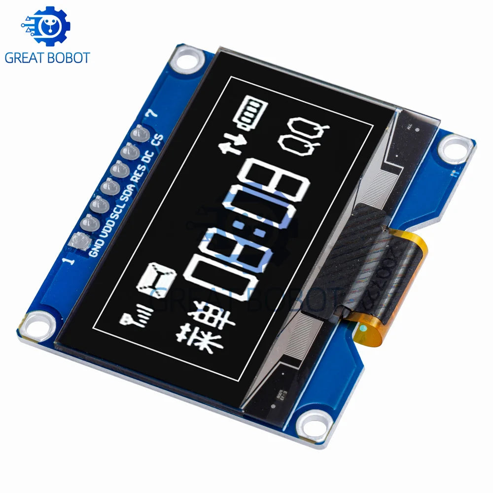 1.54" OLED Module 128x64 SPI SSD1309 – White/Blue Display OLED Display Module Axl