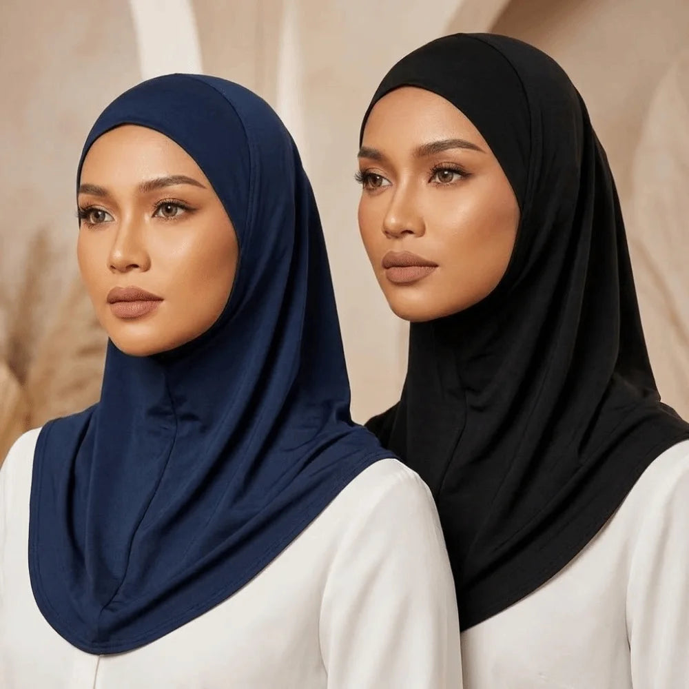 Instant Cap Hijab – Elastic Polyester Underscarf with Zipper Instant Cap Hijab Axl