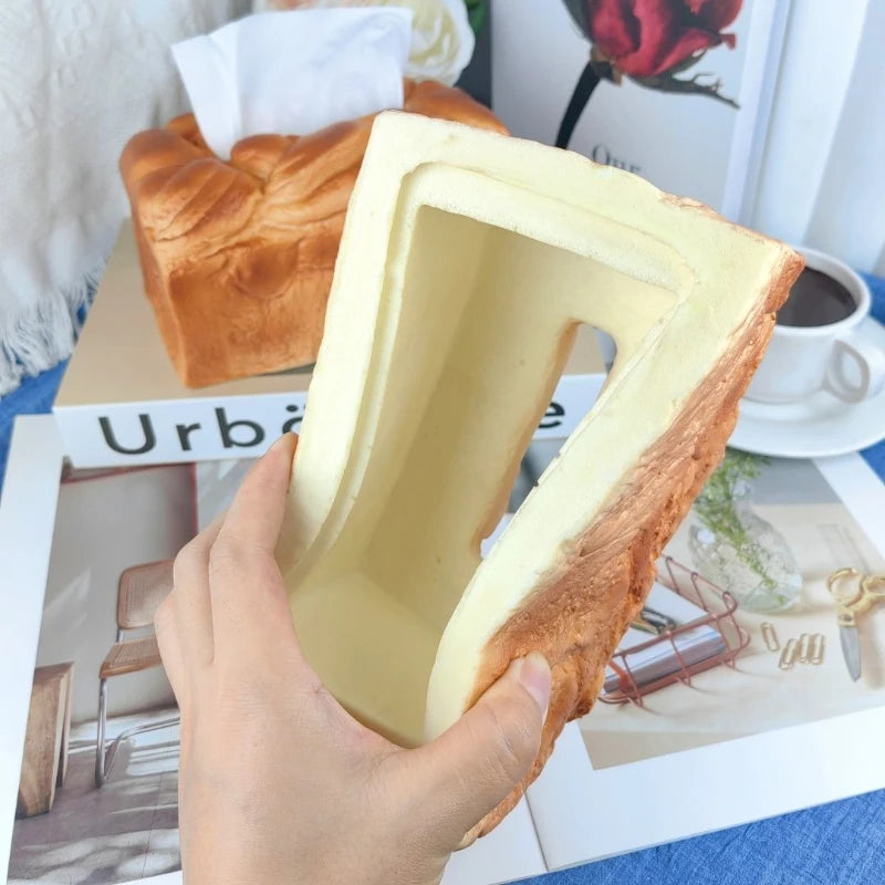 Bread Shaped Tissue Box Holder – Novelty Home & Car Decor Novelty Tissue Holder Axl