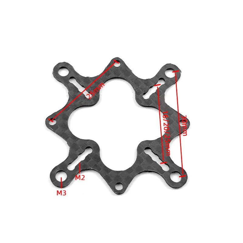 FPV Drone Carbon Fiber ESC Adapter Board 30x30 to 20x20 M2 M3 Drone Adapter Board Axl A3 30mm to 2 5 20