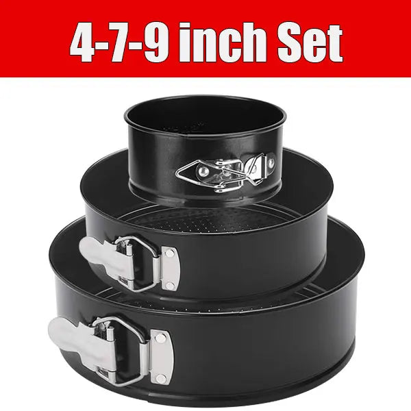 Nonstick Springform Pan Set 4/7/9 Inch | Leakproof Cake Molds Springform Cake Pan Axl 4-7-9inch Set