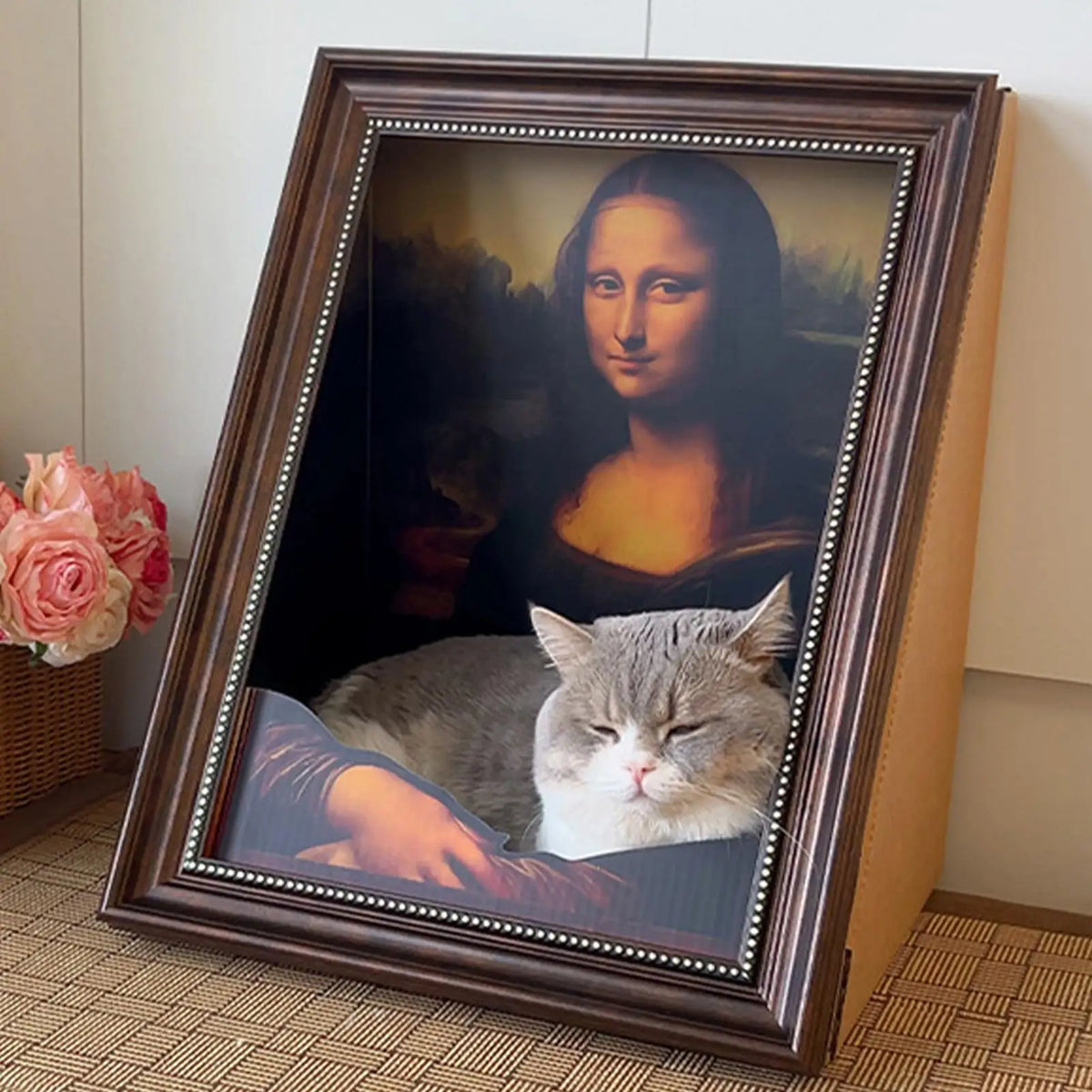 Mona Lisa Cat Scratcher Bed – Art Frame Hideout & Perch Cat Scratcher Bed Axl