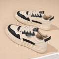 Women's Platform Sneakers – Lace-Up Casual Board Shoes Platform Sneakers Axl black 39