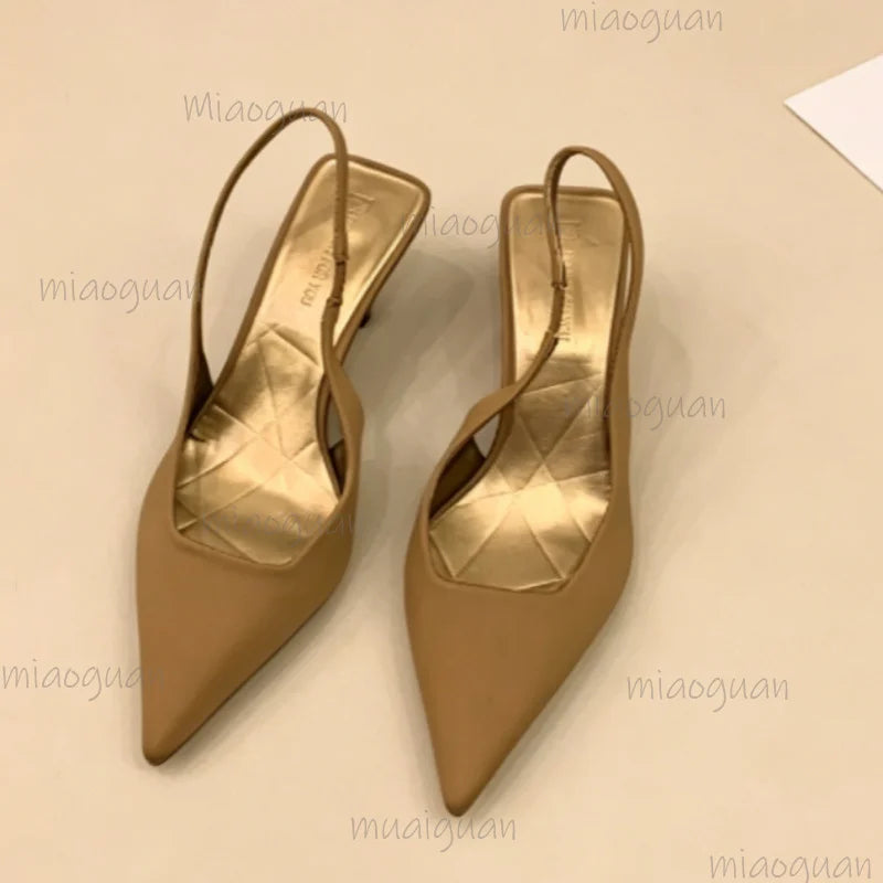 French Pointed Toe Women's High Heel Sandals – Elegant Pumps High Heel Sandals Axl