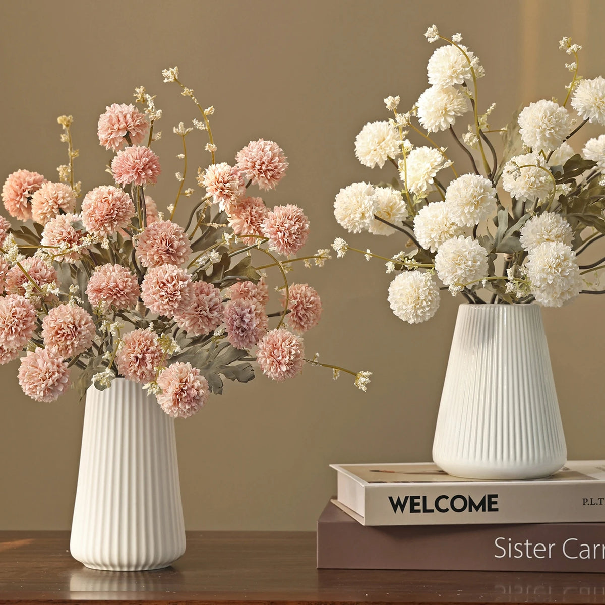 Silk Artificial Chrysanthemum Bouquet – Wedding & Home Decor Artificial Flower Bouquet Axl