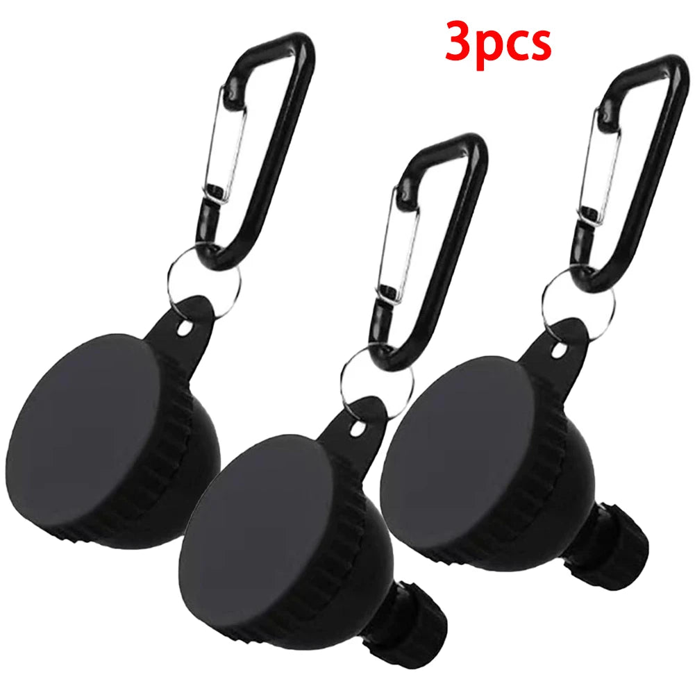 Mini Protein Powder Container with Keychain & Funnel 50ml Supplement Storage Container Axl 3PCS