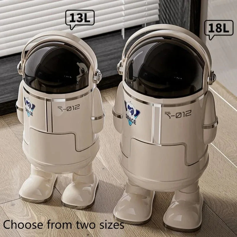 Space Man Plastic Waste Bin 13L/18L – Kitchen & Home Trash Can Plastic Waste Bin Axl