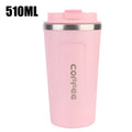 Double-Wall Stainless Steel Travel Thermos Mug 380/510ml Travel Thermos Mug Axl 510ML Pink 401-500ml