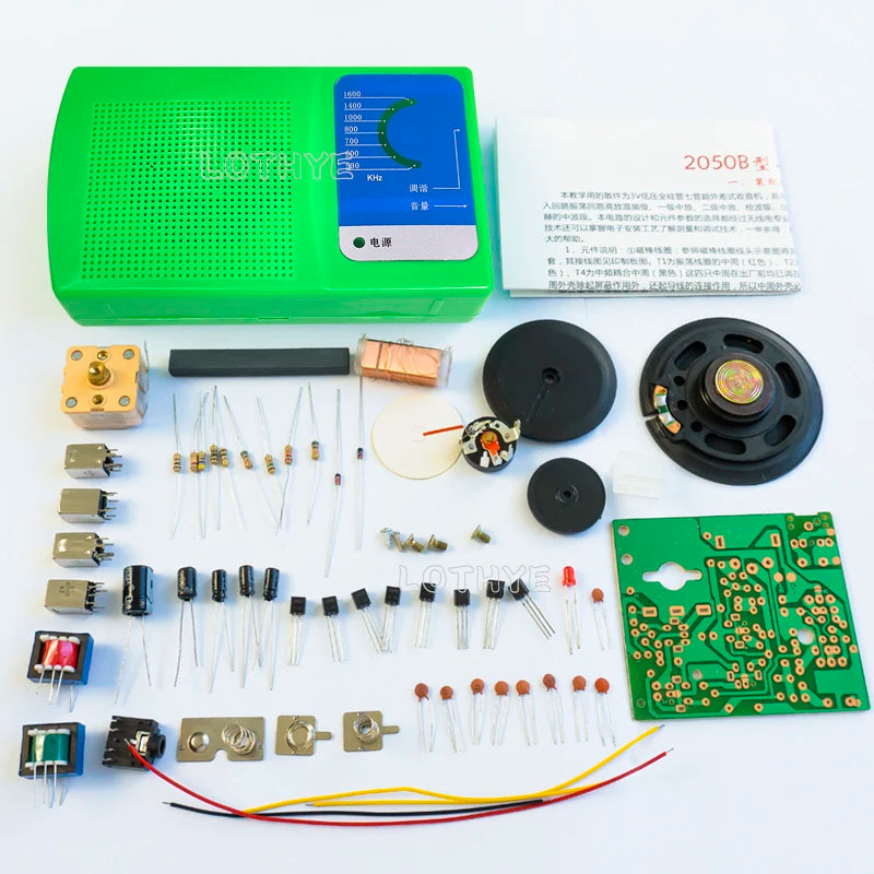 DIY AM Radio Kit – 7-Tube Superheterodyne Soldering Project Electronics DIY Kit Axl