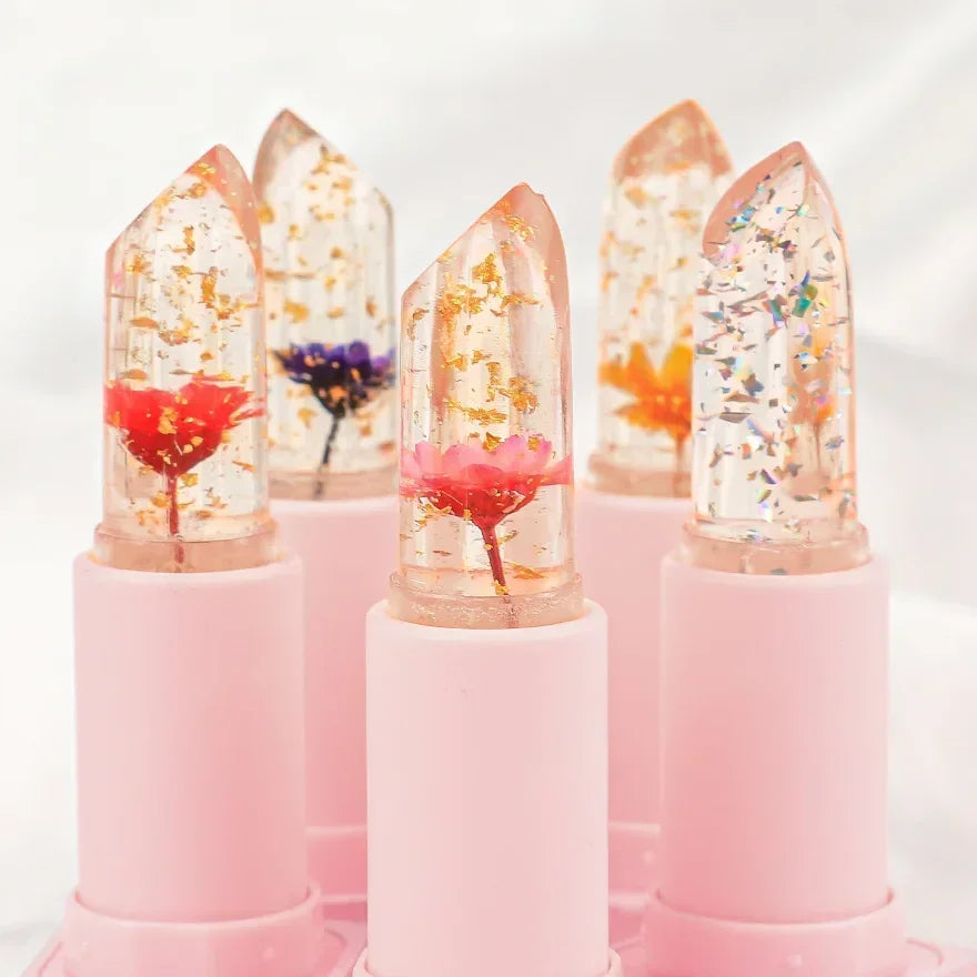 Crystal Jelly Lip Balm – Color Change Gold Foil Moisturizer Jelly Lip Balm Axl