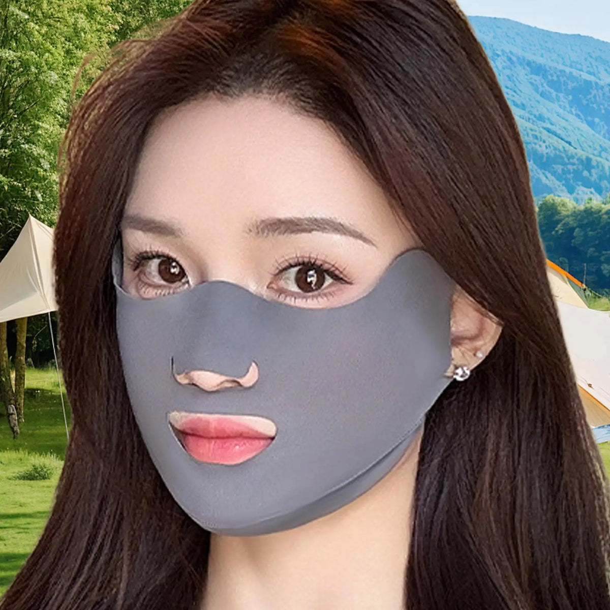 UPF50+ Sun Protection Face Cover – Breathable Nylon Mask Sun Face Cover Axl 03