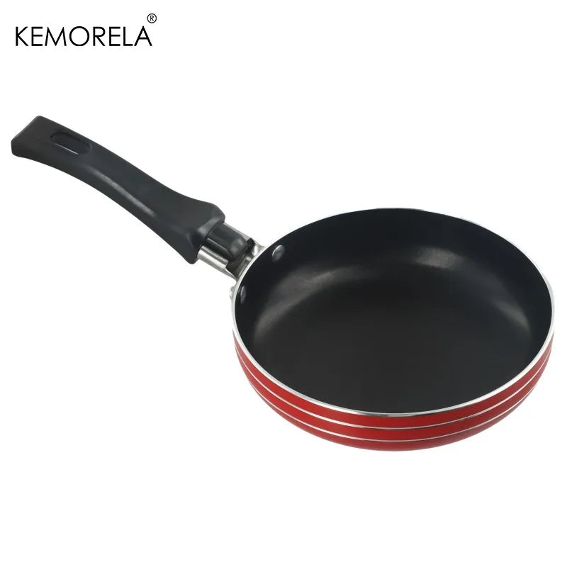 KEMORELA 14cm Mini Non-Stick Stainless Steel Frying Pan Mini Frying Pan Axl 14cm