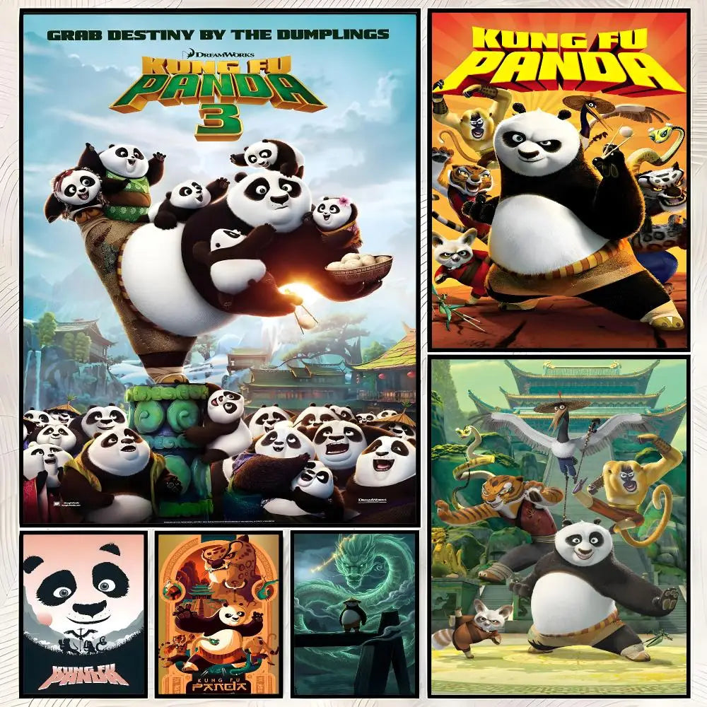 Kung Fu Panda Self-Stick HD Wall Art Poster – Waterproof Decor Wall Art Poster Axl
