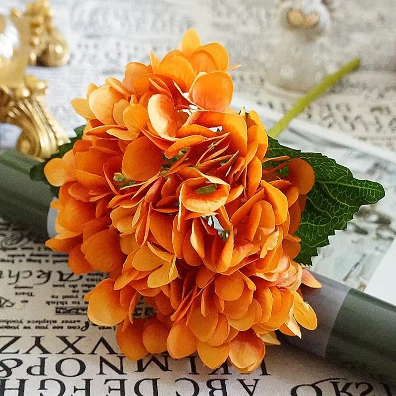 Silk Hydrangea Artificial Flowers – Wedding & Home Fake Bouquet Artificial Silk Flowers Axl color 1 1 pc