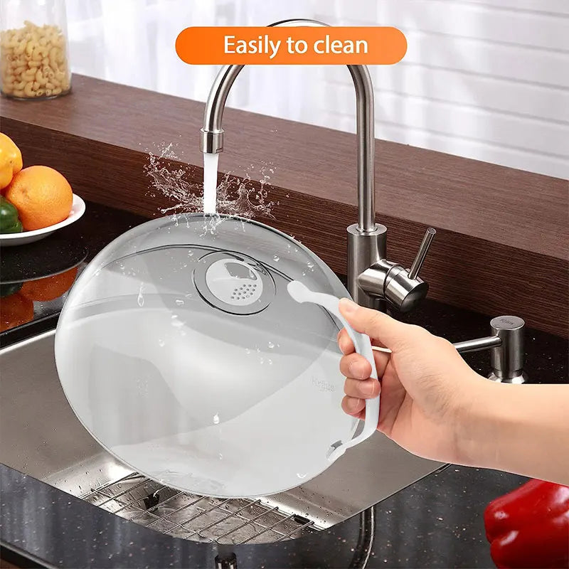 Large BPA-Free Microwave Splatter Cover with Adjustable Vents Microwave Splatter Cover Axl