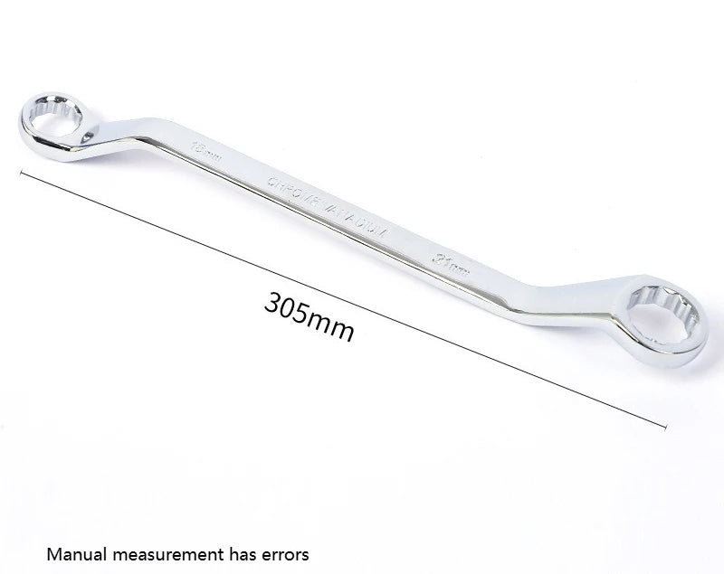 Double End Offset Ring Spanner – Chrome Vanadium Steel Wrench Box End Wrench Axl 18-21mm