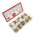 220 PCS Brass Heat Insert Nuts M2–M6 Knurled Embedment Kit Heat Insert Nut Kit Axl 220PCS