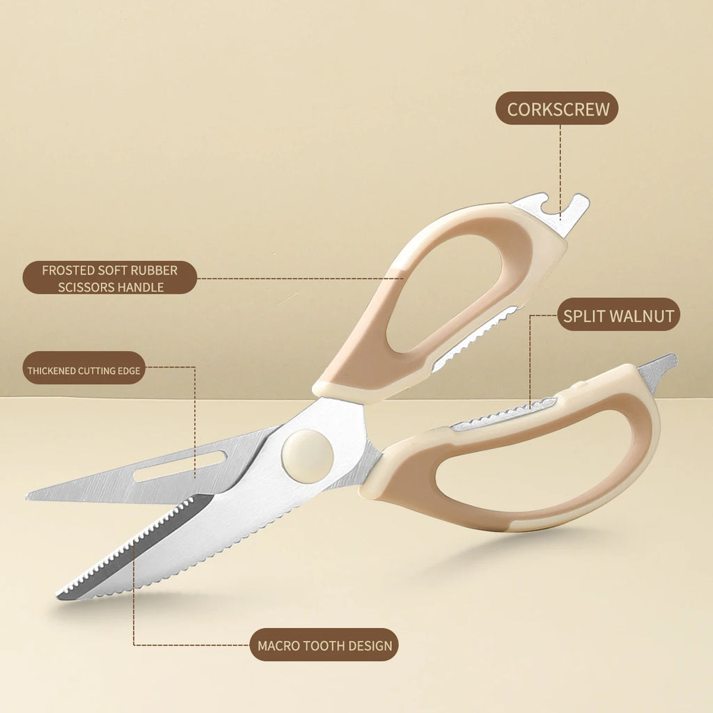 SHENJIU Take-Apart Kitchen Shears with Magnetic Holder | Bone Scissors Kitchen Shears Axl