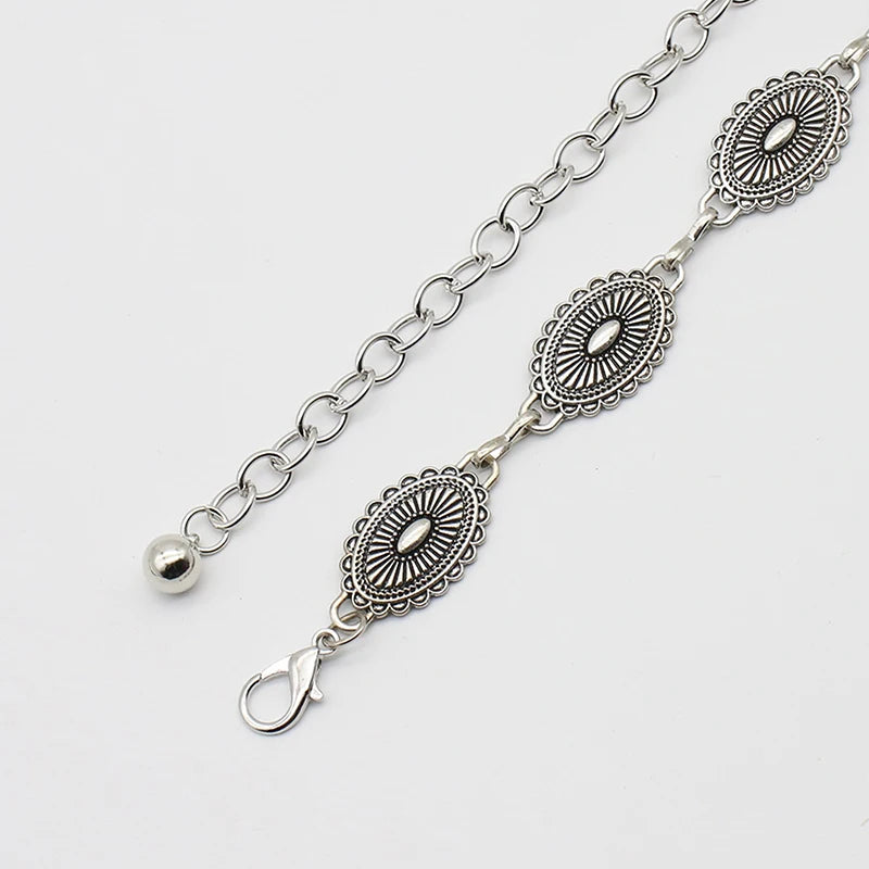 Bohemian Metal Waist Chain Belt – Retro Ethnic Style Women Waist Chain Belt Axl