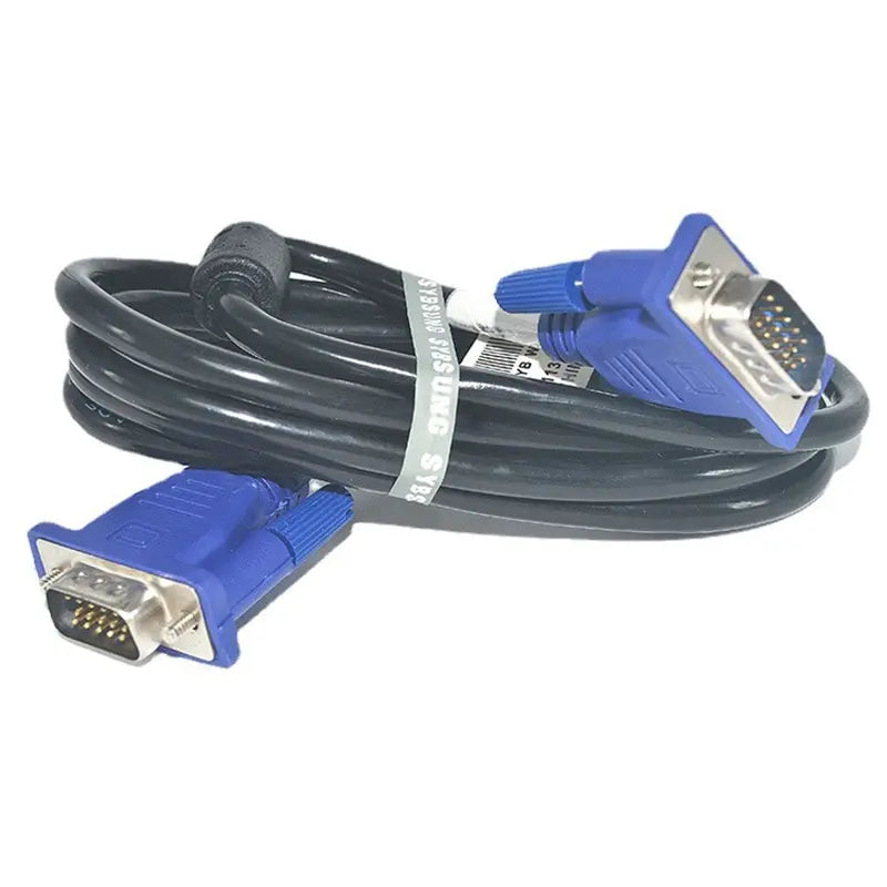 VGA Male to Male Cable with Magnetic Ring | Monitor & Projector VGA Video Cable Axl
