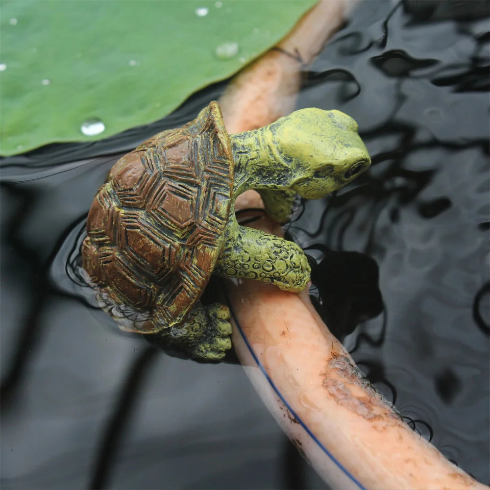 Resin Turtle Plant Pot Hanger – Cute Tortoise Figurine Decor Garden Pot Hanger Axl
