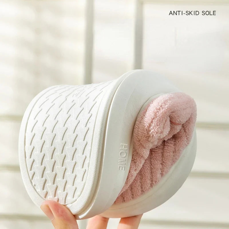 Men's Cotton Winter Slippers – Warm Anti-Slip Indoor Home Shoes Men's Slippers Axl