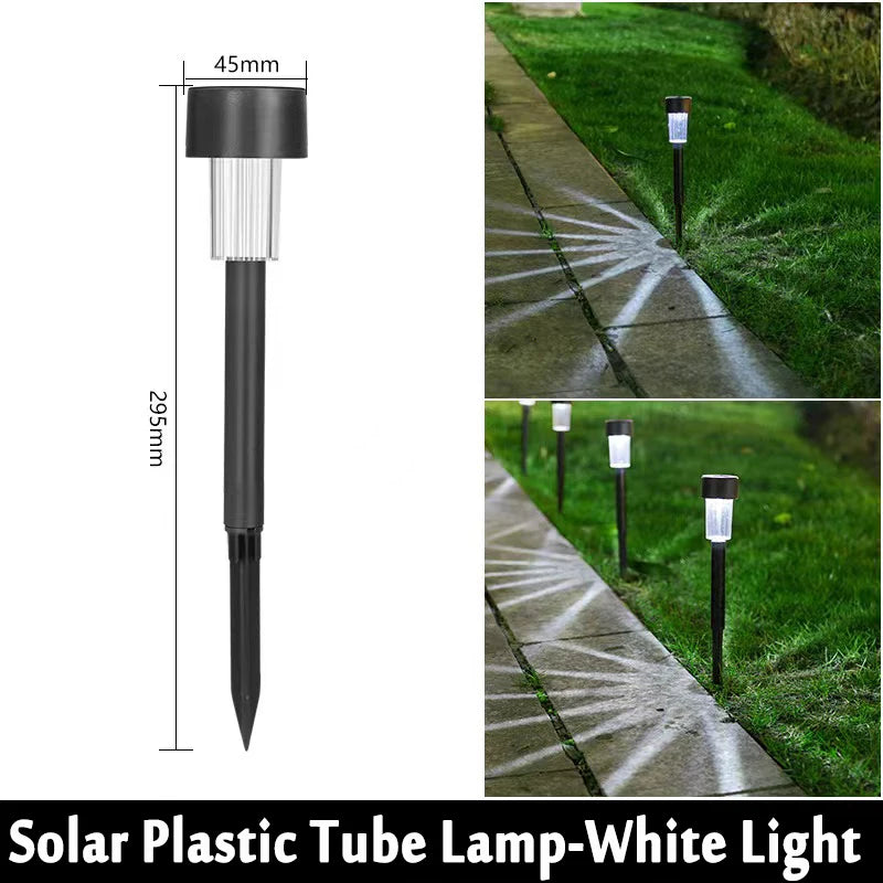 10-Pack Solar Garden Lantern Lights – Waterproof Pathway Lamps Solar Garden Lights Axl Plastics-White Light 10Pack