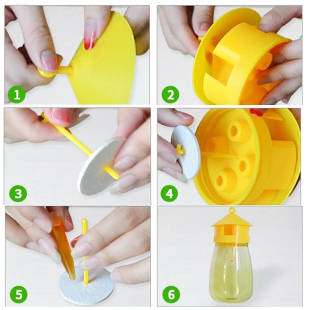 KITPIPI Yellow Fruit Fly Trap – Outdoor Garden Insect Catcher Insect Trap Axl