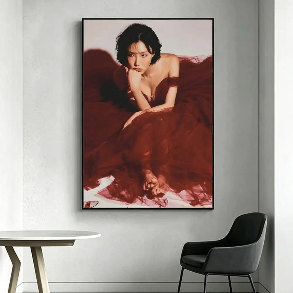 MAMAMOO HD Wall Poster – Waterproof Sticky K-Pop Art Decor Wall Art Poster Axl White12 30X40cmNoframe