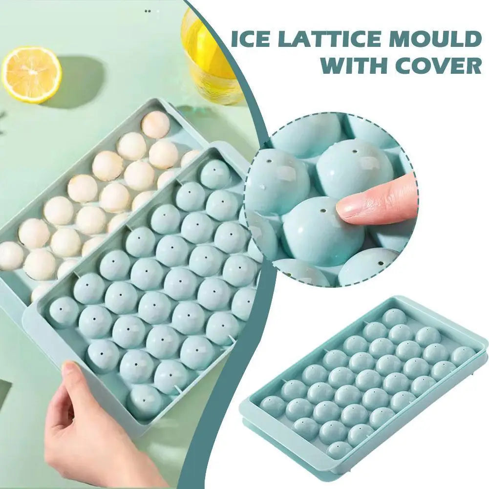 Round Ice Ball Maker Tray – Whiskey Sphere Mold | 2 Colors Ice Ball Mold Tray Axl