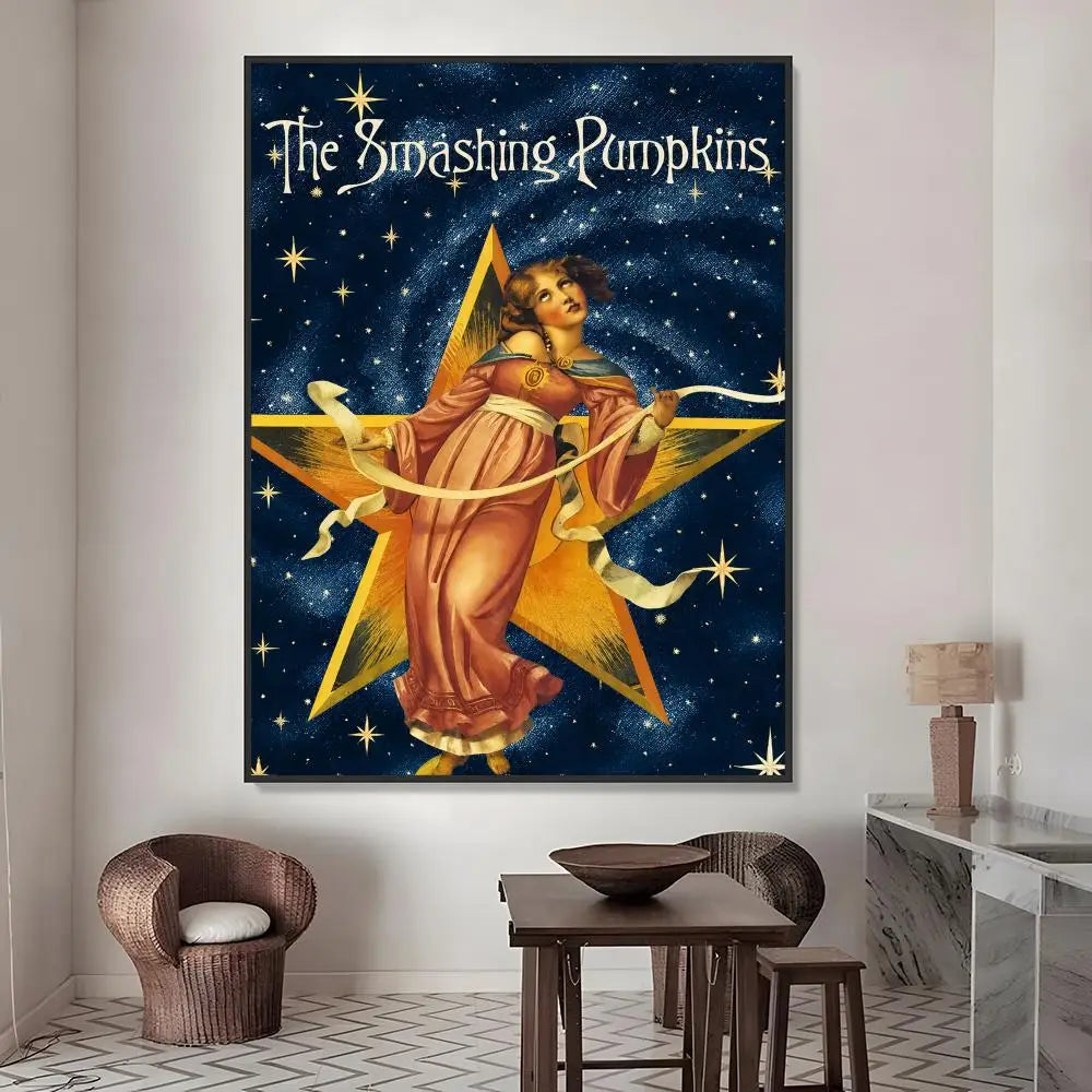 Smashing Pumpkins Poster – HD Waterproof PVC Wall Sticker Wall Sticker Poster Axl White01 30X40cmNoframe