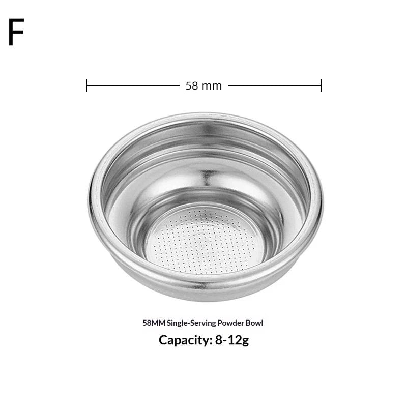 Bottomless Coffee Filter Basket 51mm 54mm 58mm Stainless Steel Coffee Filter Basket Axl F