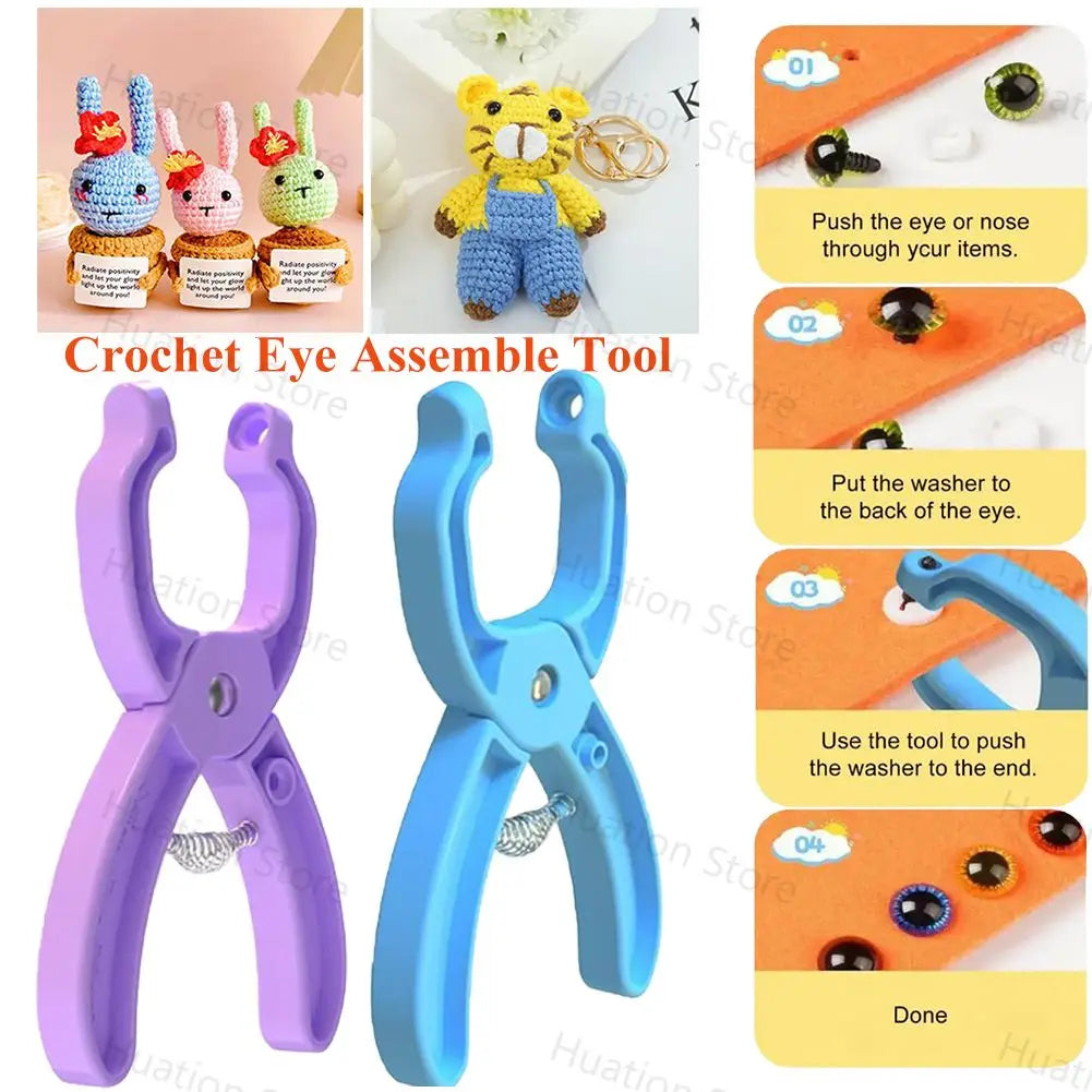 Safety Eye Tool for Plush Toys, Dolls & Crochet – 5–30mm Craft Assembly Tool Axl