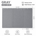 Large Foldable Silicone Dish Drying Mat – Non-Slip Kitchen Pad Kitchen Drying Mat Axl Gray XL